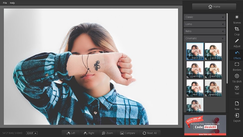 Biên tập ảnh bằng phần mềm Fotor