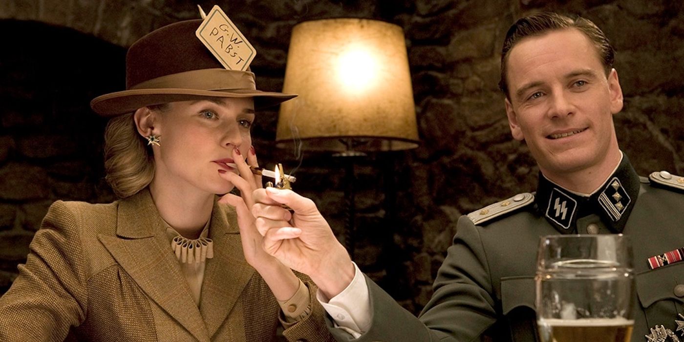 Diane Kruger and Michael Fassbender in Inglourious Basterds