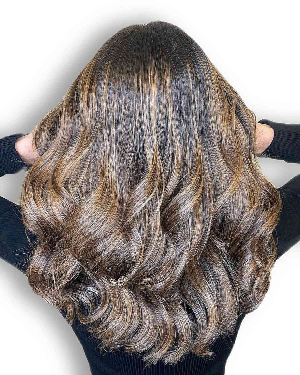 Messy Mid-Length Balayage Hairstyle