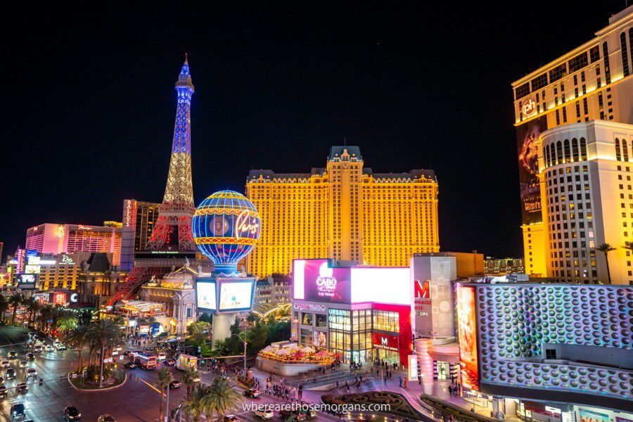 Downtown lights in Las Vegas Nevada