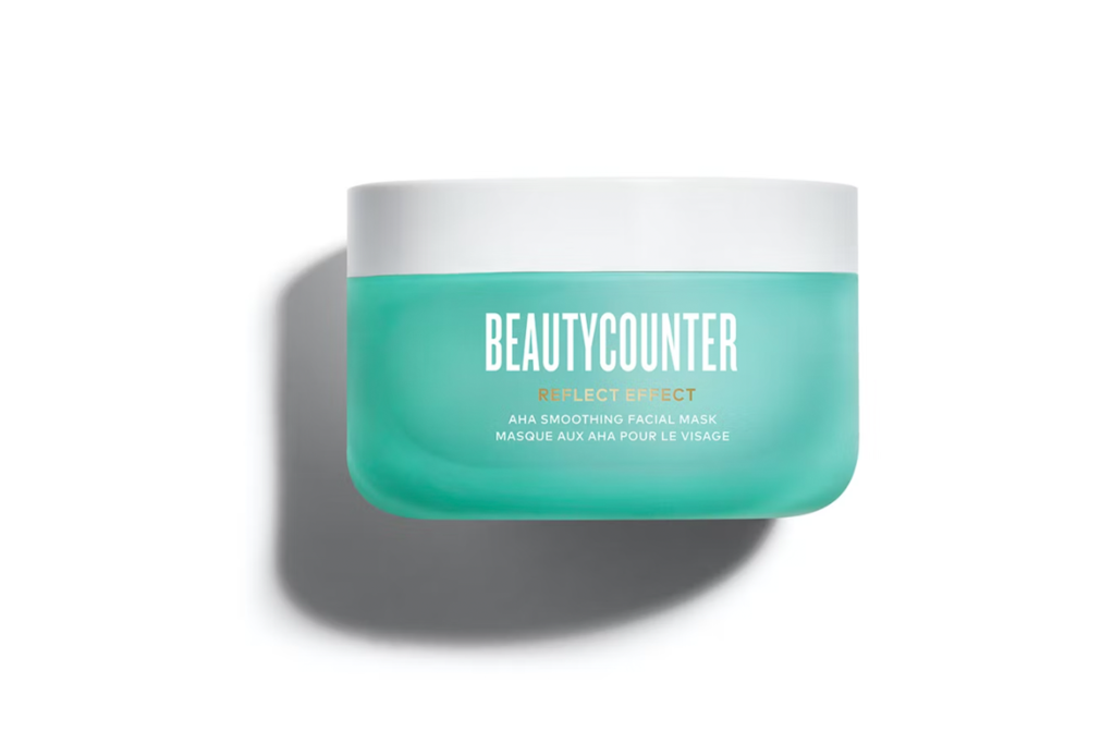 Face mask in a blue jar