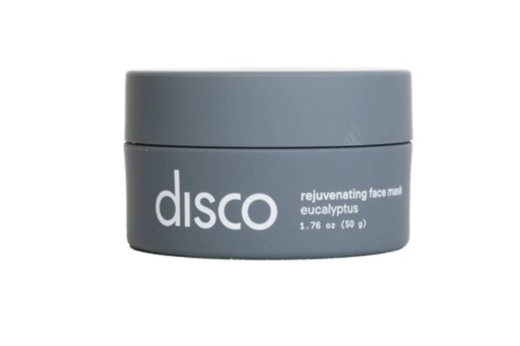 Face mask in a gray jar