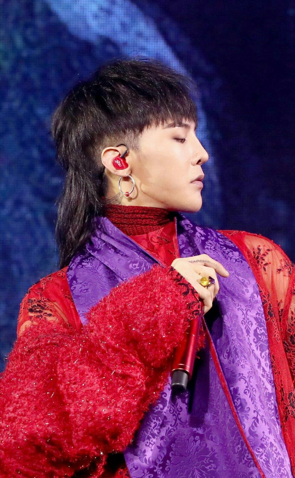 G-Dragon cá»±c cool trong kiá»u tÃ³c mullet nam