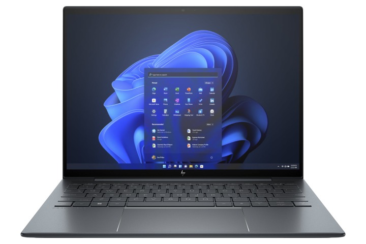 HP Elite Dragonfly G3 front view showing display and keyboard deck.