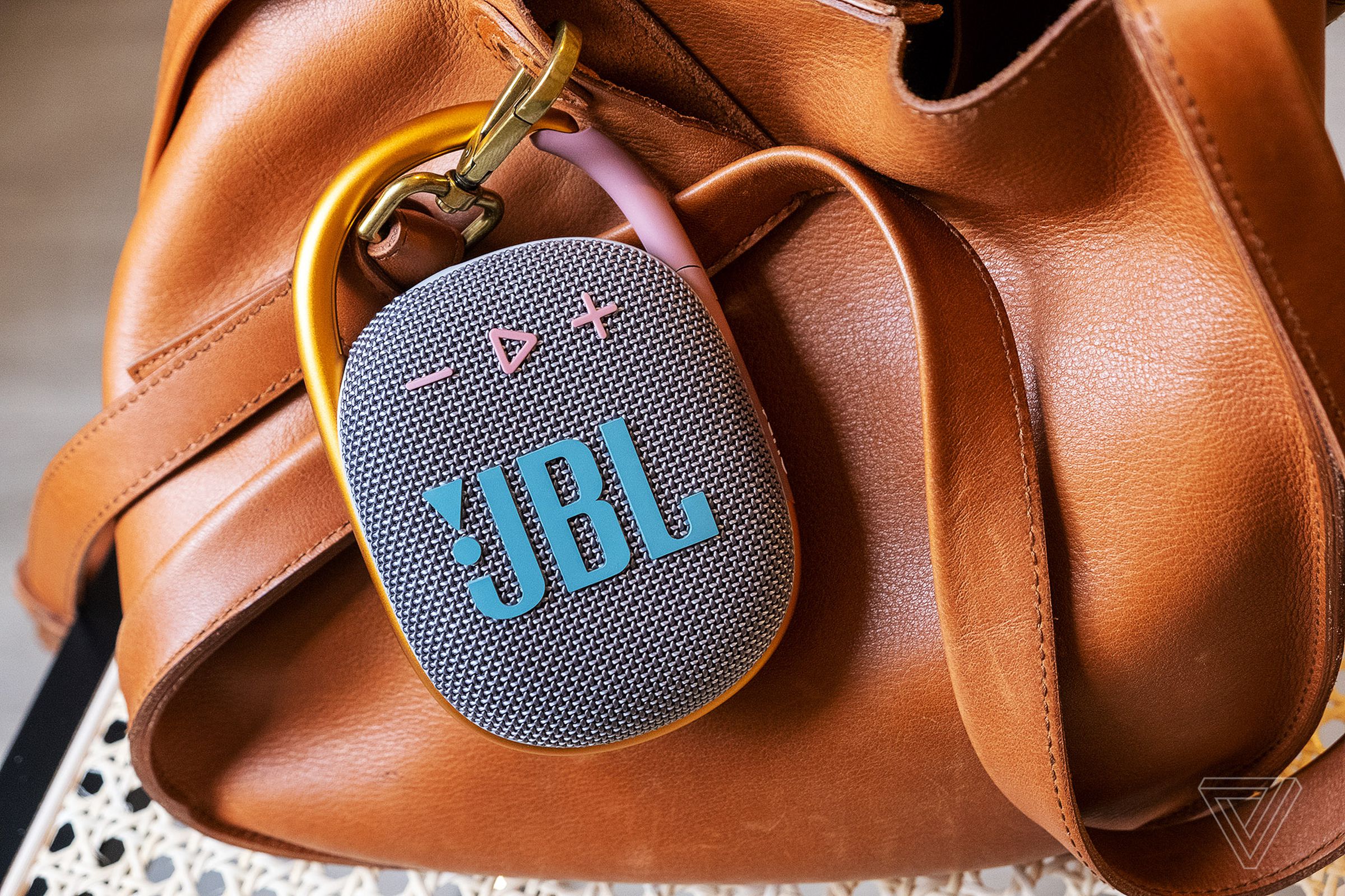 JBL’s Clip 4 can securely attach to a bag or backpack.