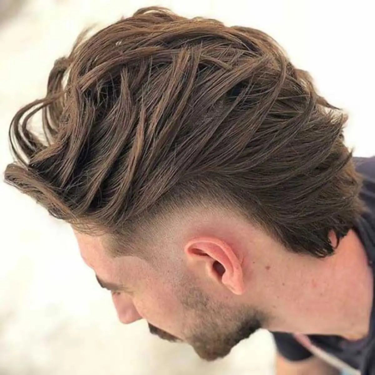 Kiá»u tóc slicked back mullet layer cá»±c cool ngầu