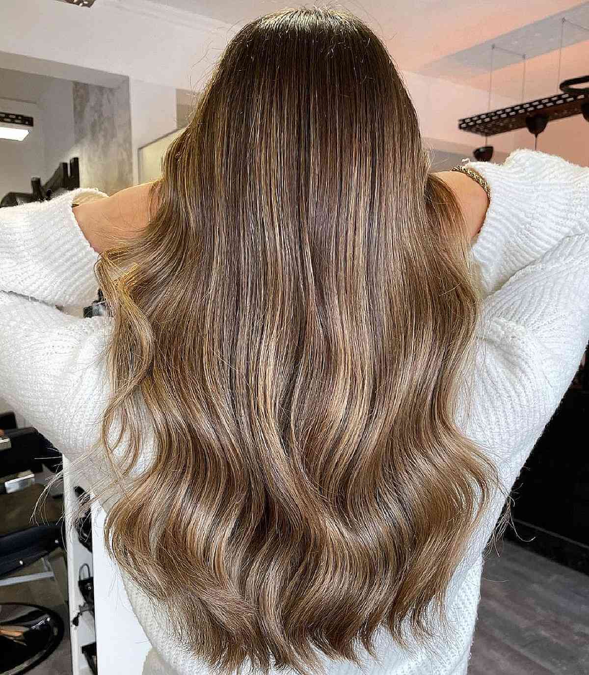 Ash Brown Balayage & Babylights
