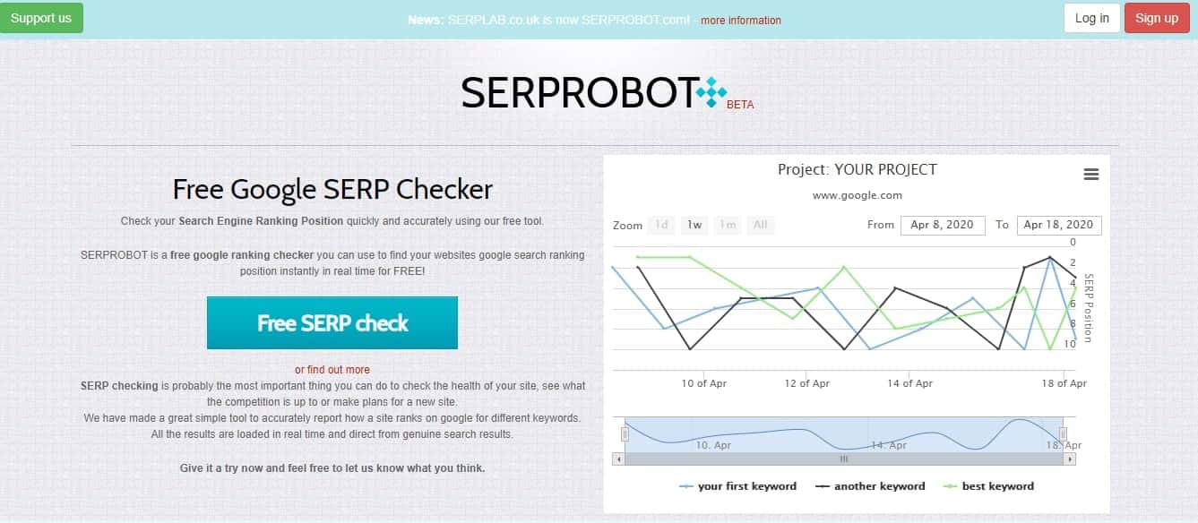 Pháº§n má»m SEO miá»n phÃ­ serprobot