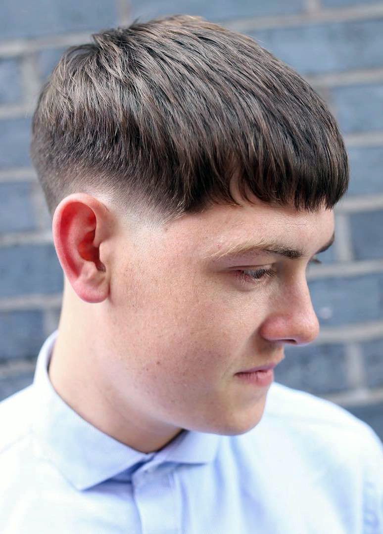 Almost Hipstered Plain Top with Drop Fade