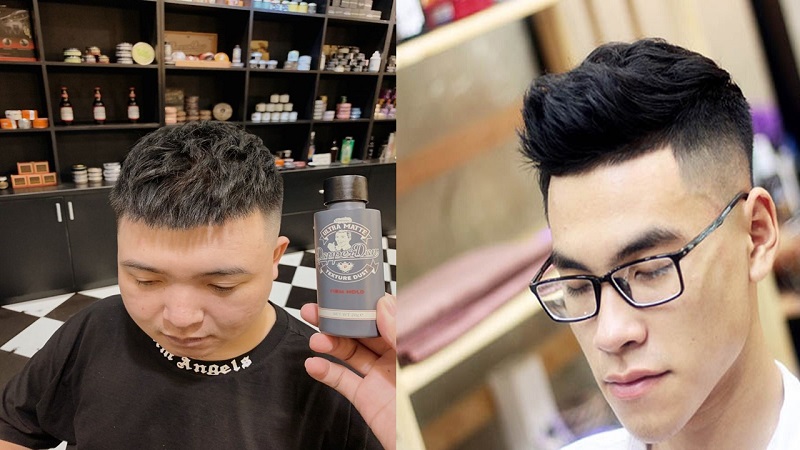 Tóc ngắn Spiky thẳng